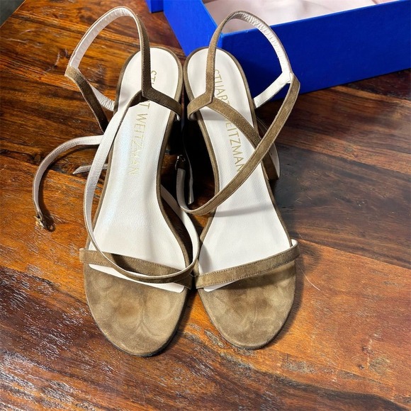 Stuart Weitzman Women´s Strappy Block Heels Brown...